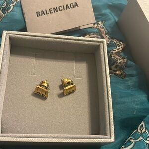 Balenciaga Bag stud earrings